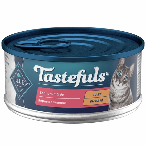 BLUE Tastefuls Salmon Entree Pate Canned Cat Food, 5.5oz