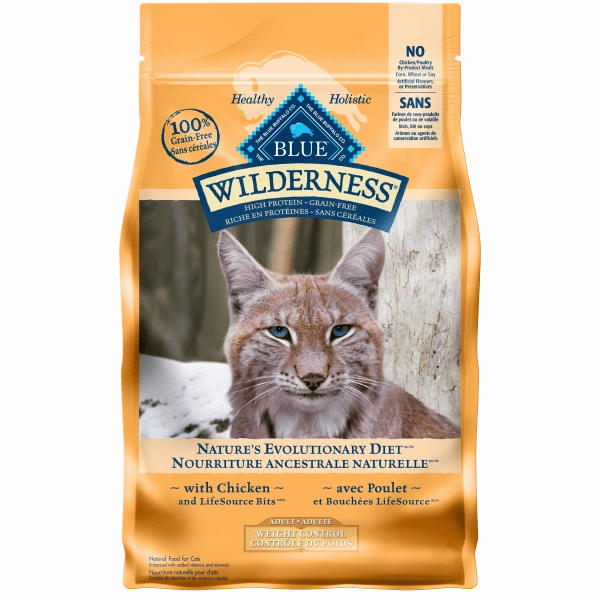 BLUE Wilderness Grain Free Weight Control Chicken Recipe Cat Food, 5lb