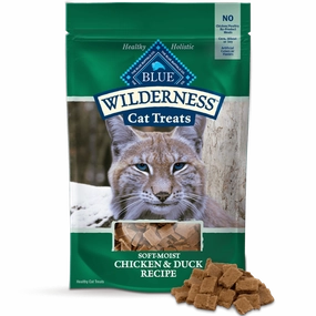 BLUE Wilderness Soft-Moist Cat Treats; Chicken & Duck