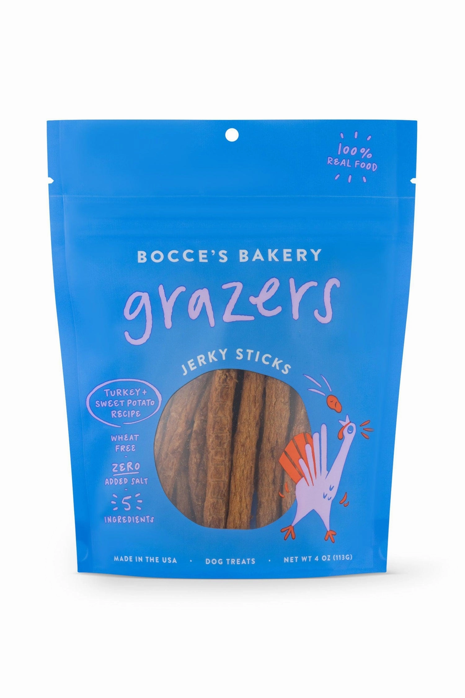 Bocce's Grazers Turkey Jerky Dog Treats