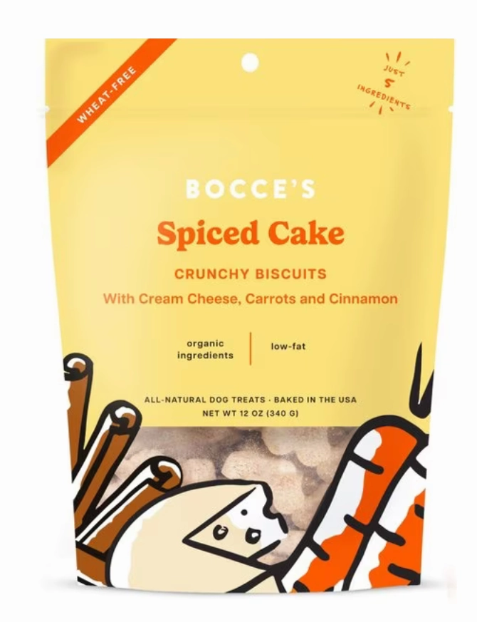 Bocce's Spiced Cake Carrots, Banana & Cheese Biscuits 12 oz