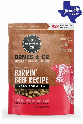 Bones and Co. Barkin' Beef Bites Freeze-Dried Dog Food
