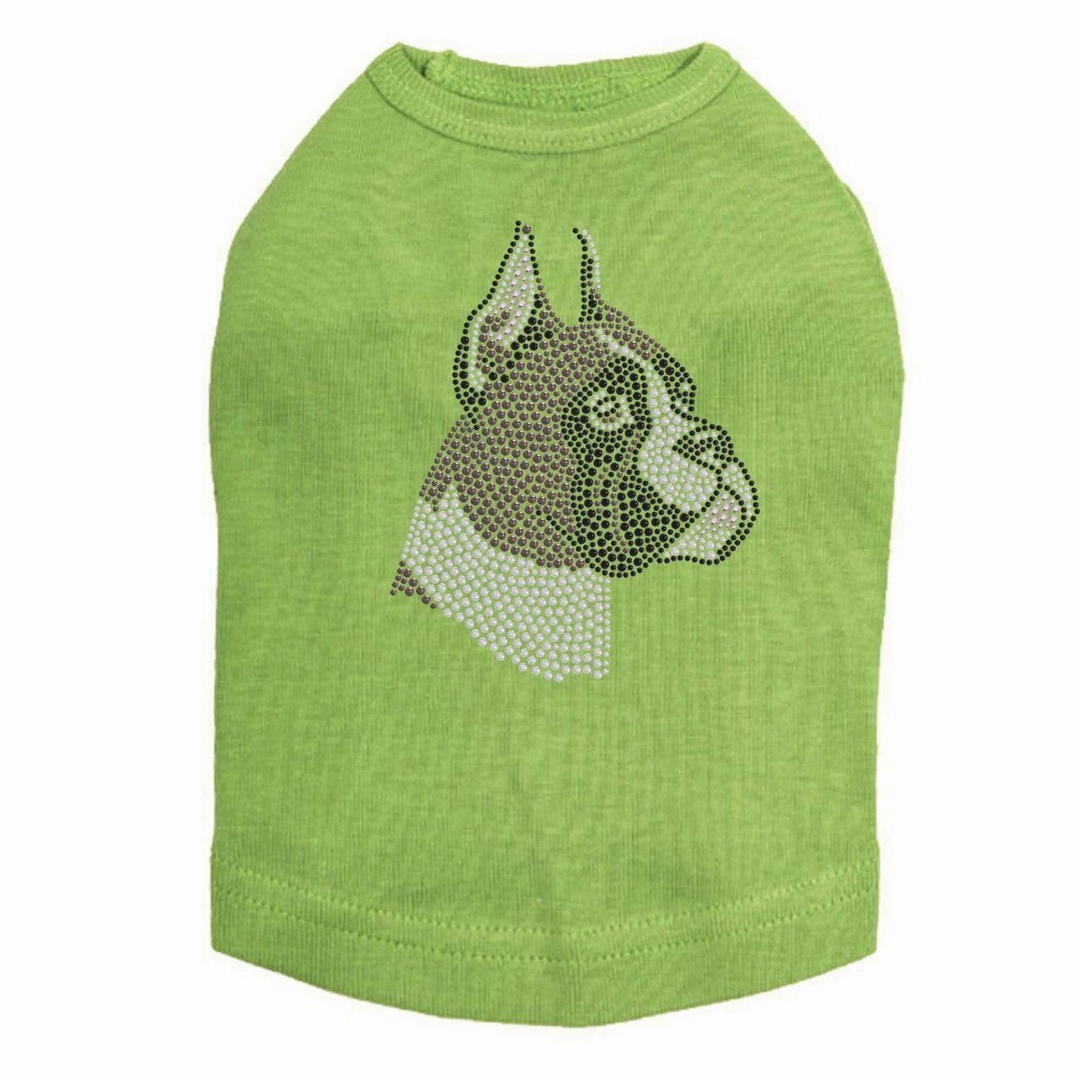 Boxer Rhinestone Dog Tank