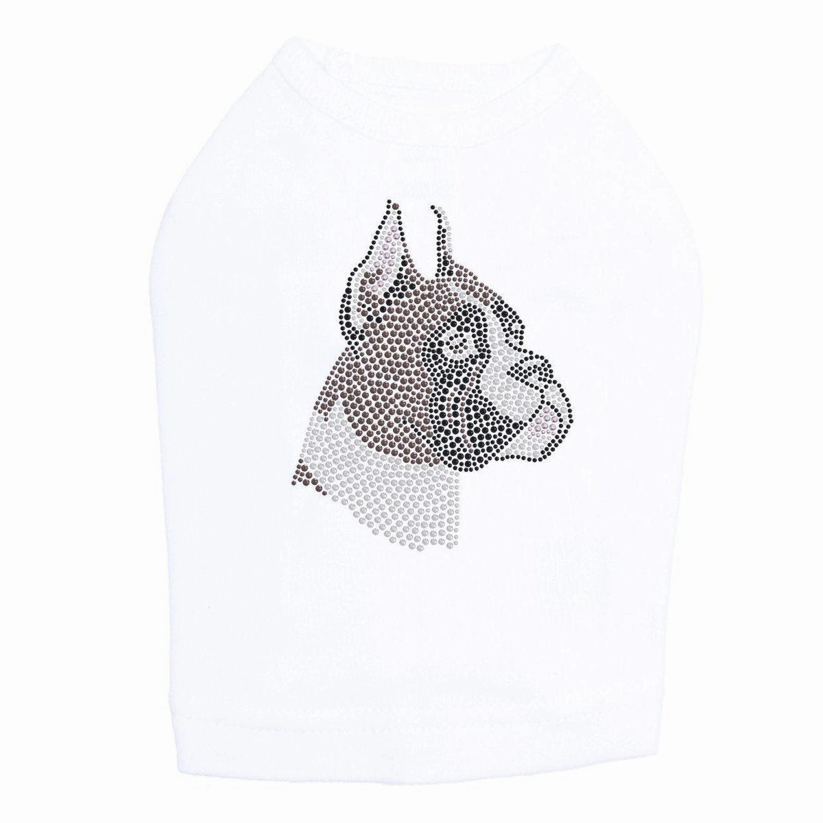 Boxer Rhinestone Dog Tank
