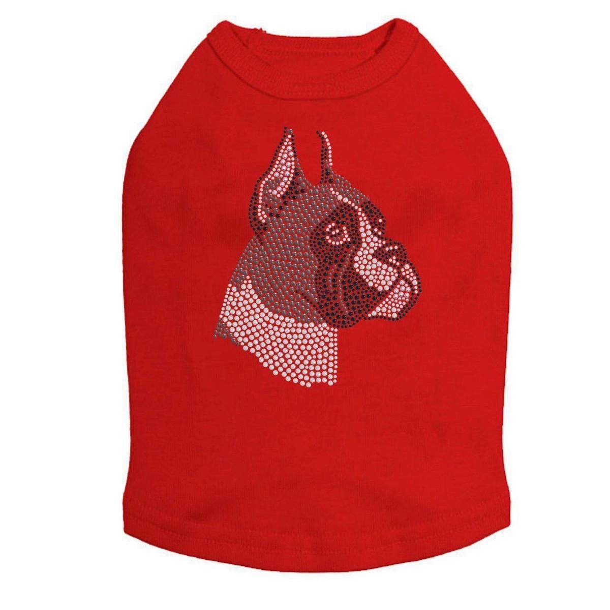 Boxer Rhinestone Dog Tank