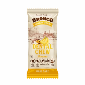 Bronco Dog Dental Chew Banana 18g
