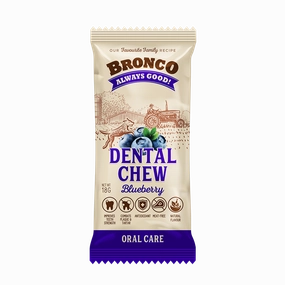Bronco Dog Dental Chew Bluberry 18g