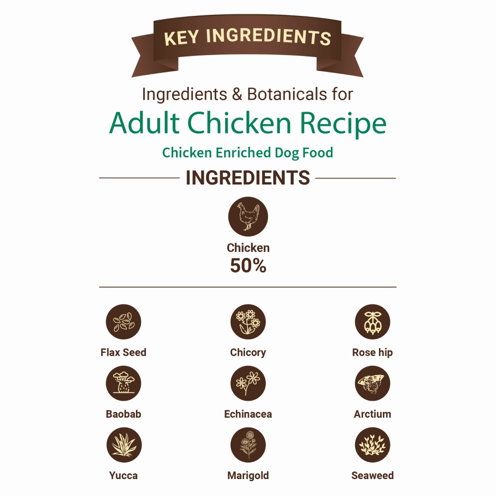 Bruno's Wild Essentials Chicken Recipe Adult Dog Dry Food
