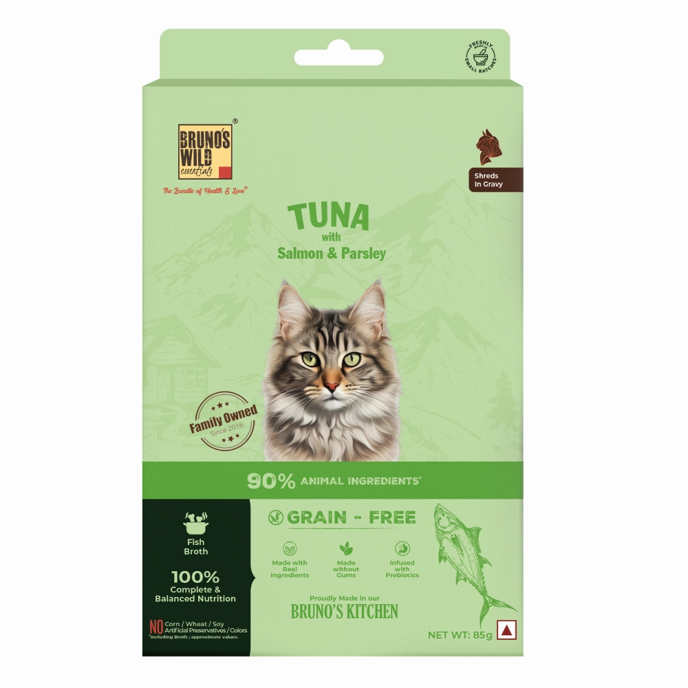 Bruno's Wild Essentials Tuna with Salmon & Parsely Cat Wet Food