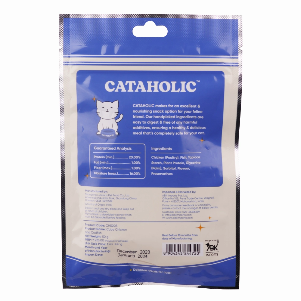 Cataholic Chicken and Codfish Cube Cat Treats