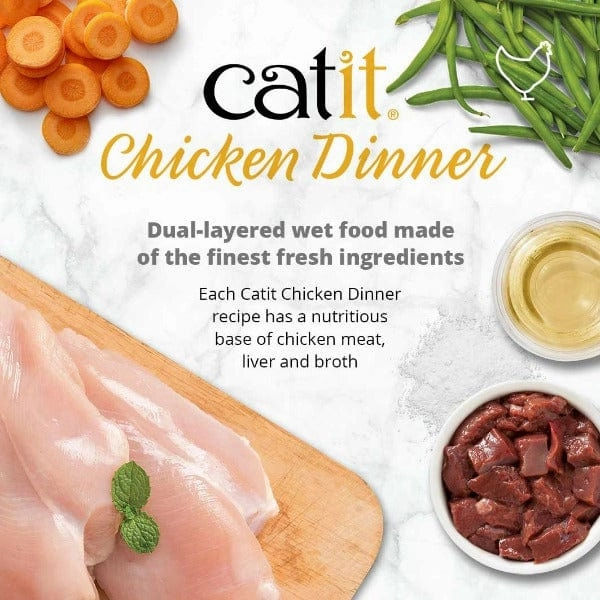 Catit Chicken Dinner with Tuna & Kale Wet Cat Food