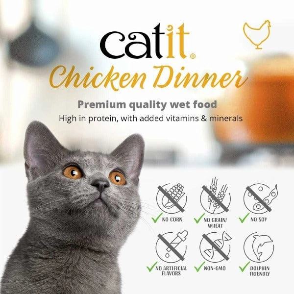 Catit Chicken Dinner with Tuna & Kale Wet Cat Food