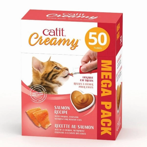 Catit Creamy Lickable Salmon Recipe Cat Treat