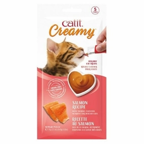 Catit Creamy Lickable Salmon Recipe Cat Treat