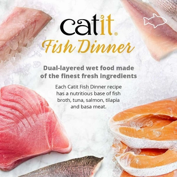 Catit Fish Dinner with Whitefish & Pumpkin Wet Cat Food