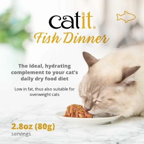 Catit Fish Dinner with Whitefish & Pumpkin Wet Cat Food