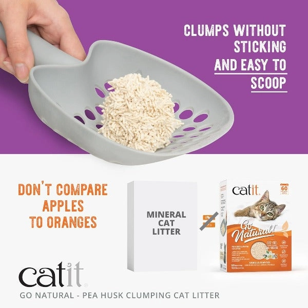 Catit Go Natural! Pea Husk Lavender-Scented Clumping Cat Litter, 5.6kg