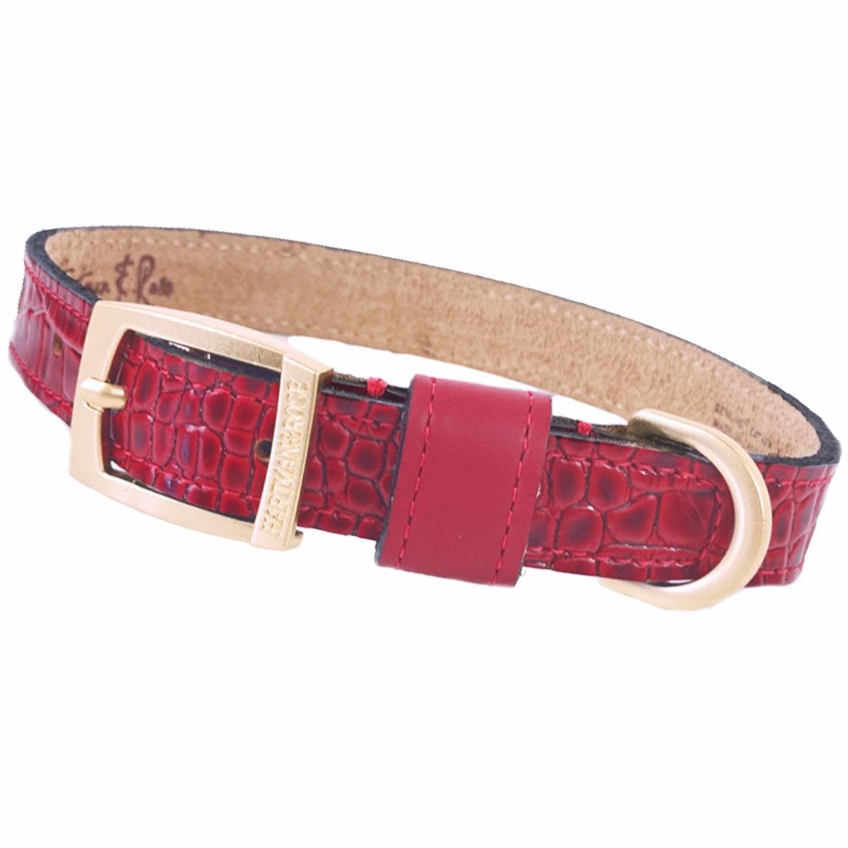 Cayman Collection Dog Collar Ferrari Red
