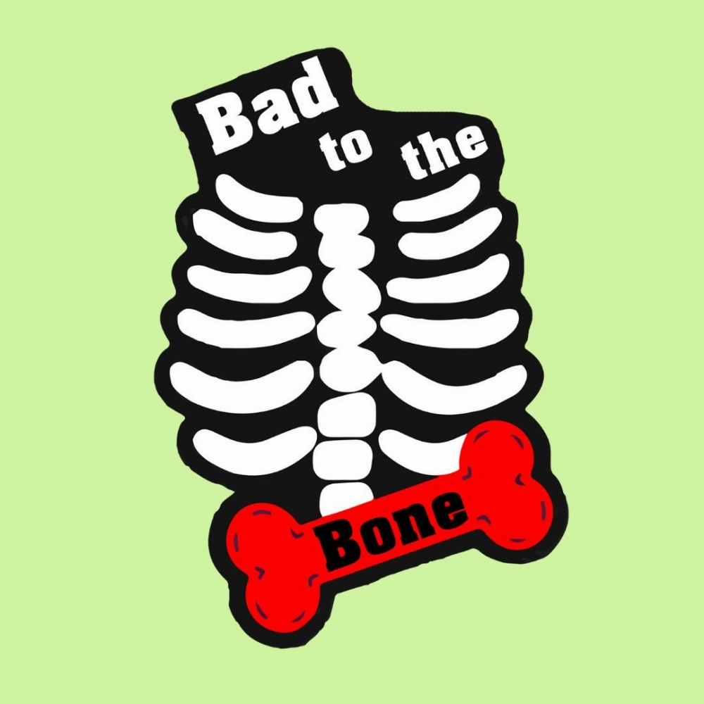 Cheeku Bad to The Bone Graphic Cotton T Shirt For Dogs and Cats (Sharp Green)
