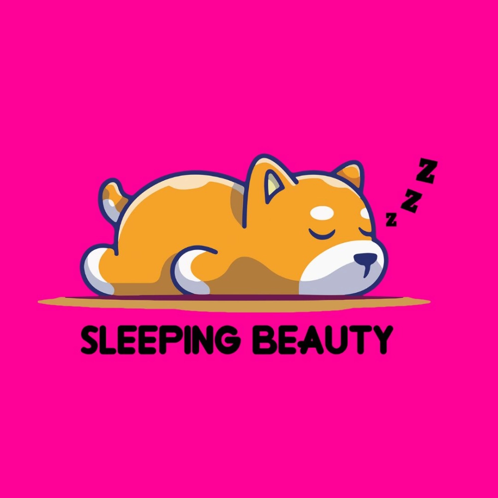 Cheeku Sleeping Beauty Graphic Cotton T Shirt for Dogs and Cats (Fuschia)