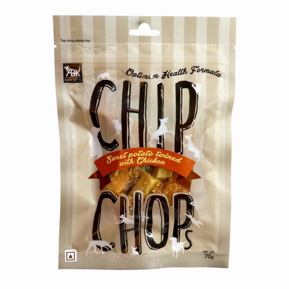 Chip Chops Chicken & Codfish Sandwich and Sweet Potato Chicken Dog Treats Combo