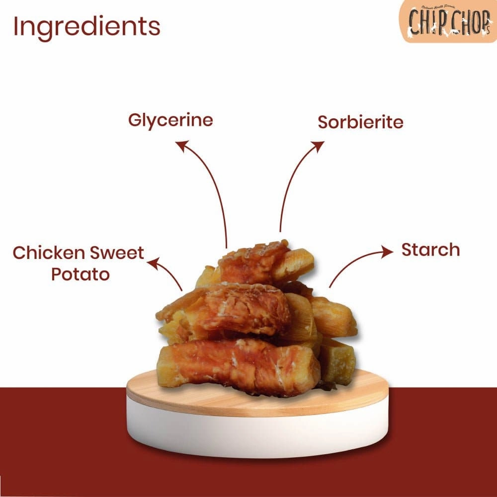 Chip Chops Chicken & Codfish Sandwich and Sweet Potato Chicken Dog Treats Combo