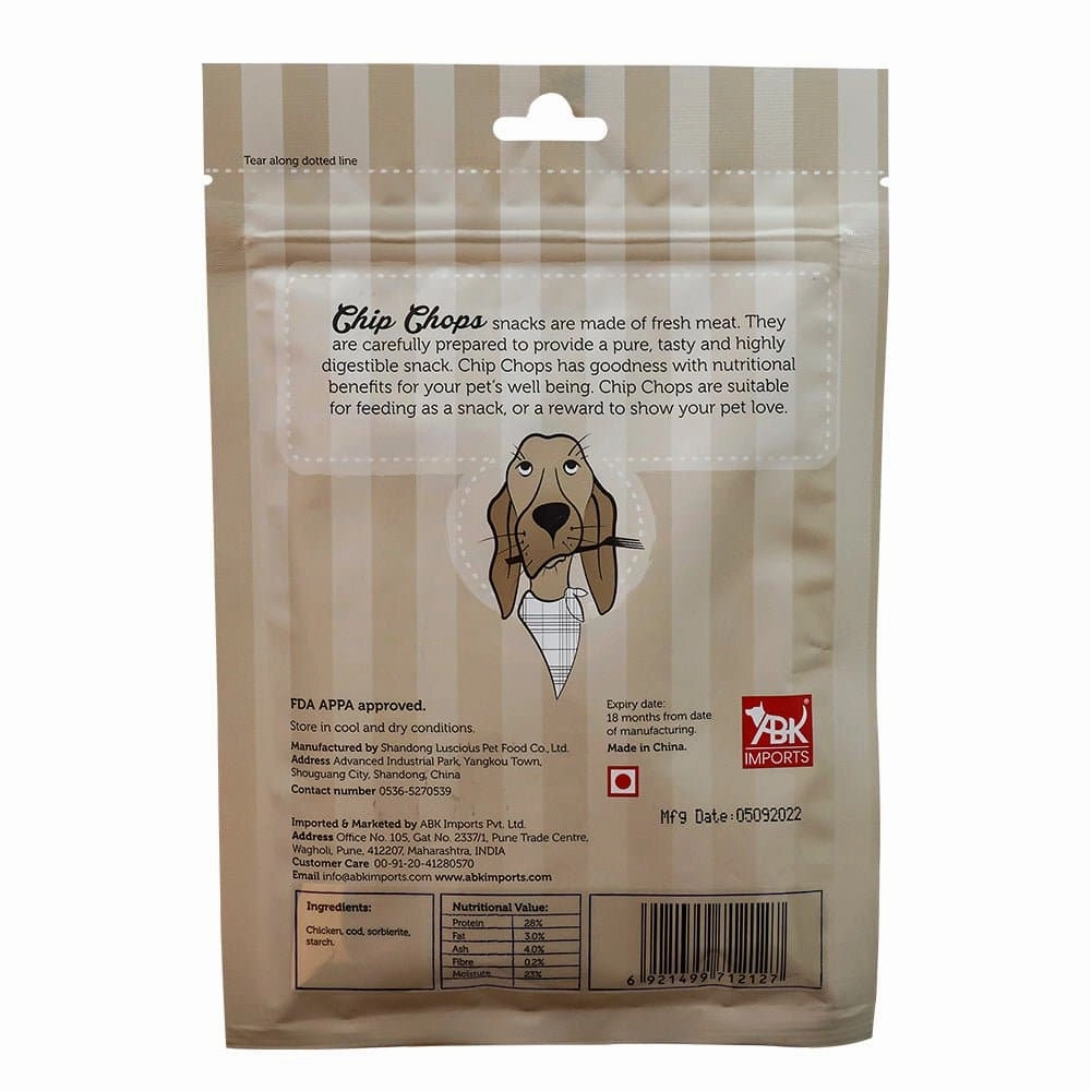 Chip Chops Chicken & Codfish Sandwich Treats & Chuckit! Sport 14 S Ball Launcher Toy Combo for Dogs