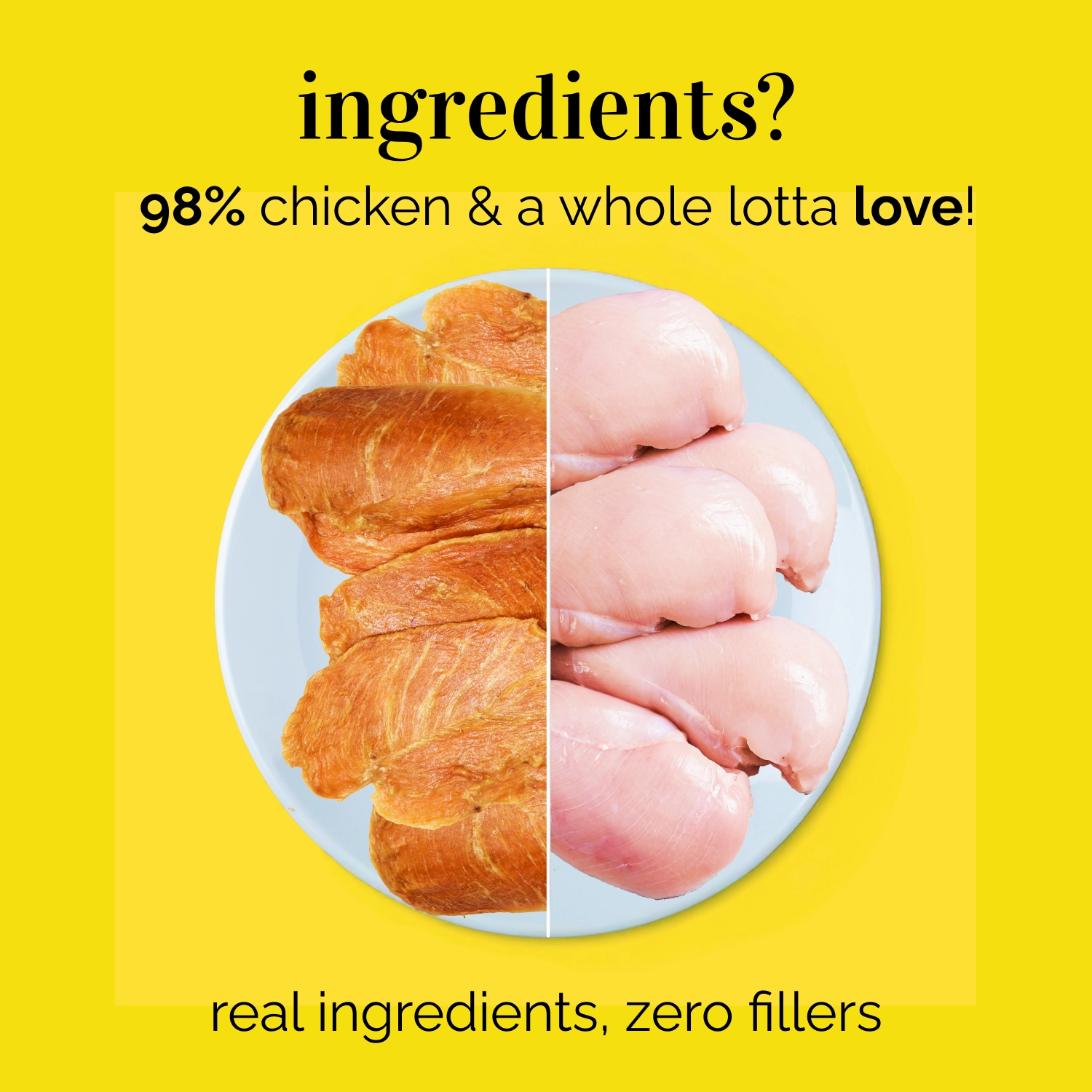 Chip Chops Chicken Tenders and Henlo Chicken Jerky Dog Treats Combo