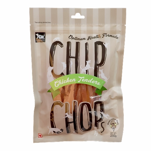 Chip Chops Chicken Tenders and Henlo Chicken Pops Dog Treats Combo
