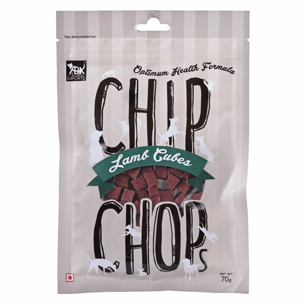 Chip Chops Sweet Potato Chicken, Lamb Cubes and Sundried Chicken Jerky Dog Treats Combo (3 x 70g)