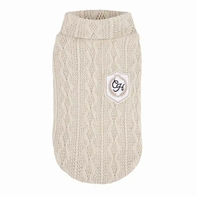 Chloe's Home Aspen Sweater for Dogs (Beige)