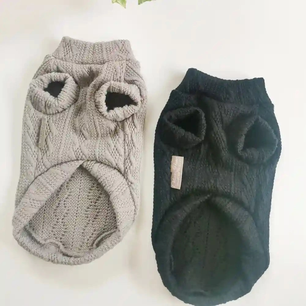 Chloe's Home Aspen Sweater for Dogs (Beige)