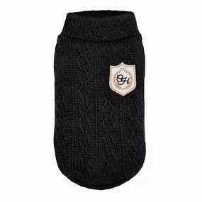 Chloe's Home Aspen Sweater for Dogs (Black)