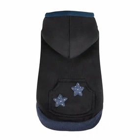 Chloe's Home New York Blouse Sweatshirt for Dogs (Blue/Black)