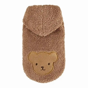 Chloe's Home Teddy Blouse Sweatshirt for Dogs (Brown)
