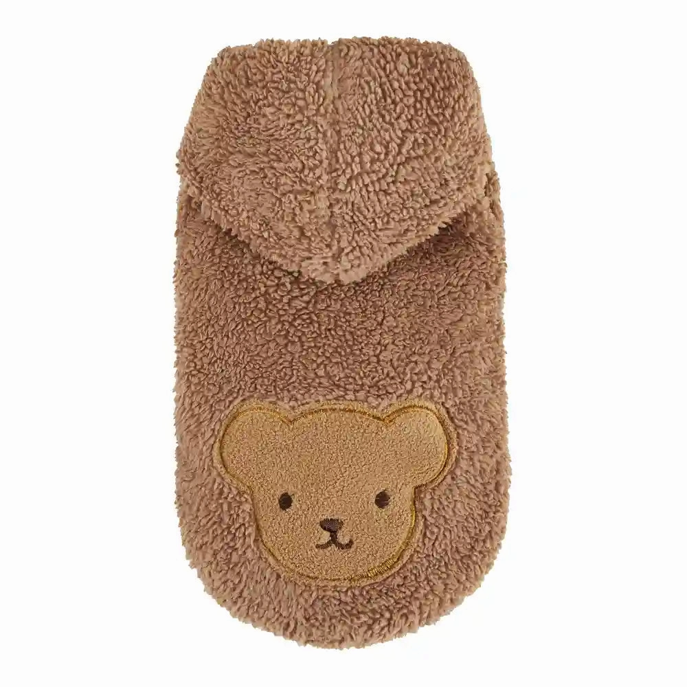 Chloe's Home Teddy Blouse Sweatshirt for Dogs (Brown)