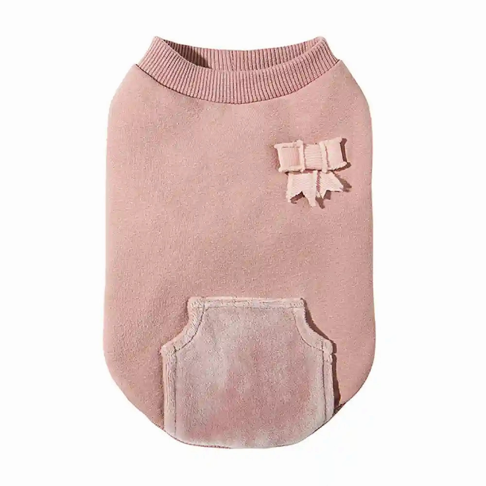 Chloe's Home Velvet Pajama Blouse for Dogs (Pink)