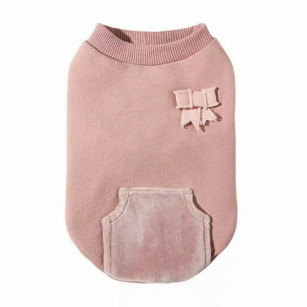 Chloe's Home Velvet Pajama Blouse for Dogs (Pink)