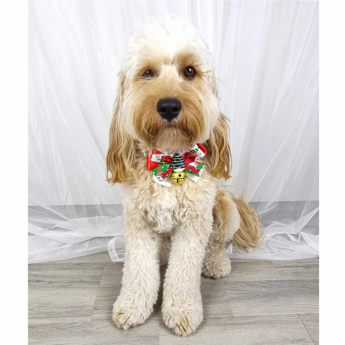 Christmas Tree Bow Knot Collar