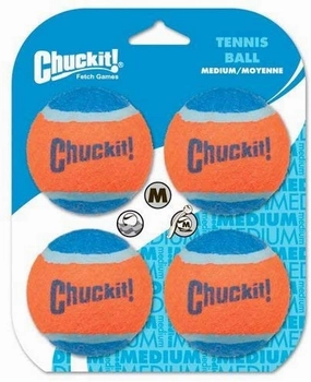Chuckit! Tennis Ball Medium 4-Pack Dog Toy