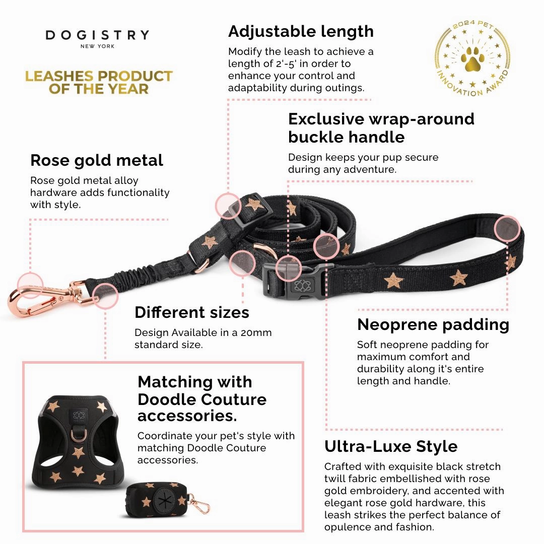 City Dog Leash Denim