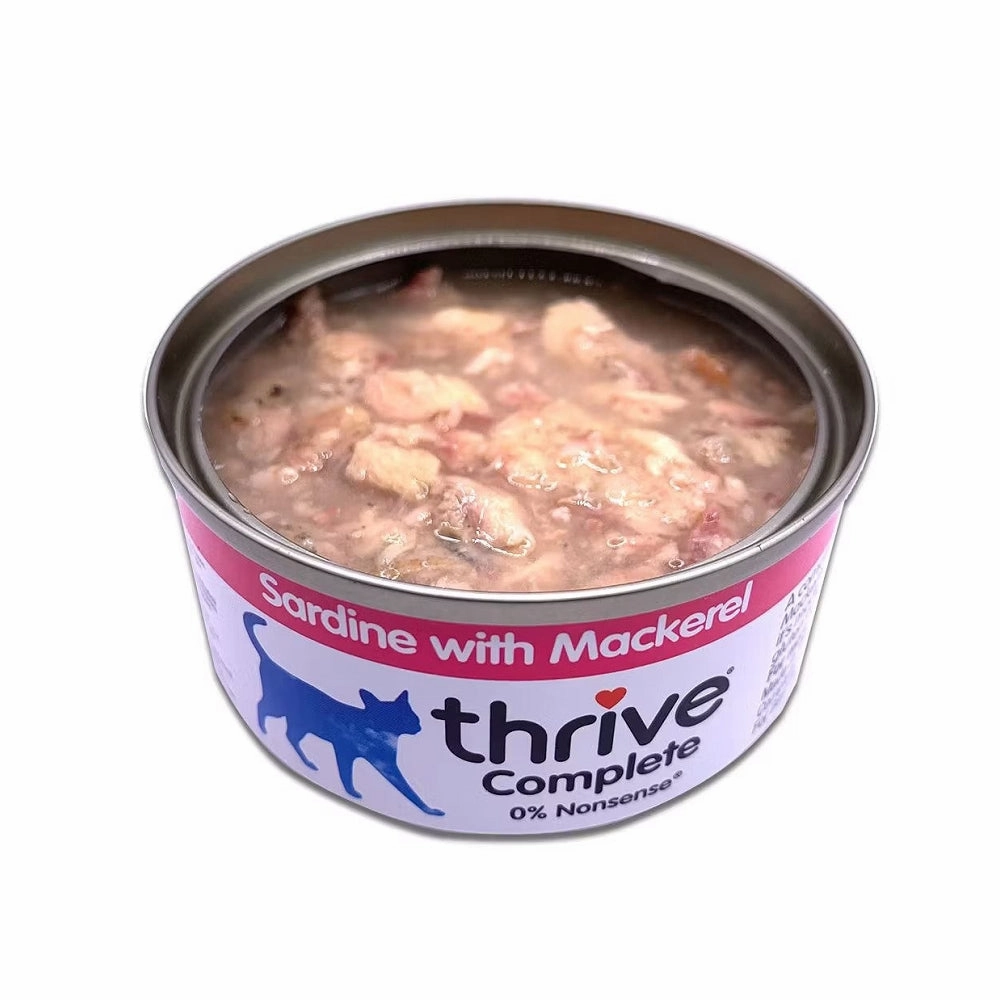 Complete Sardine with Mackerel Cat Can