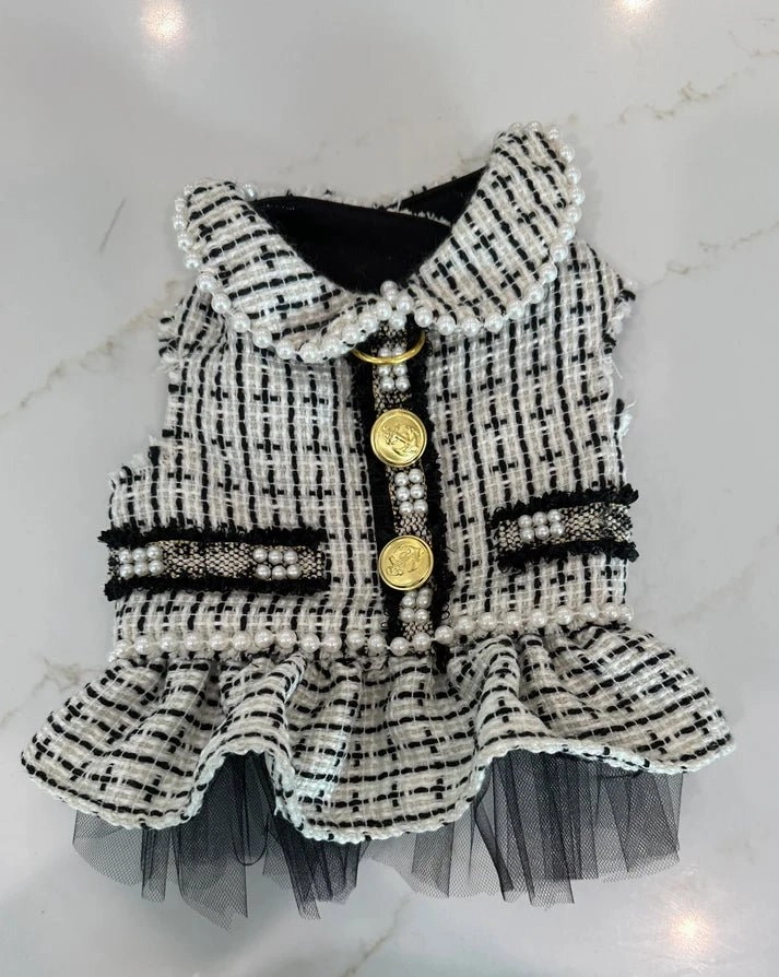 Country Club Black/White Tweed