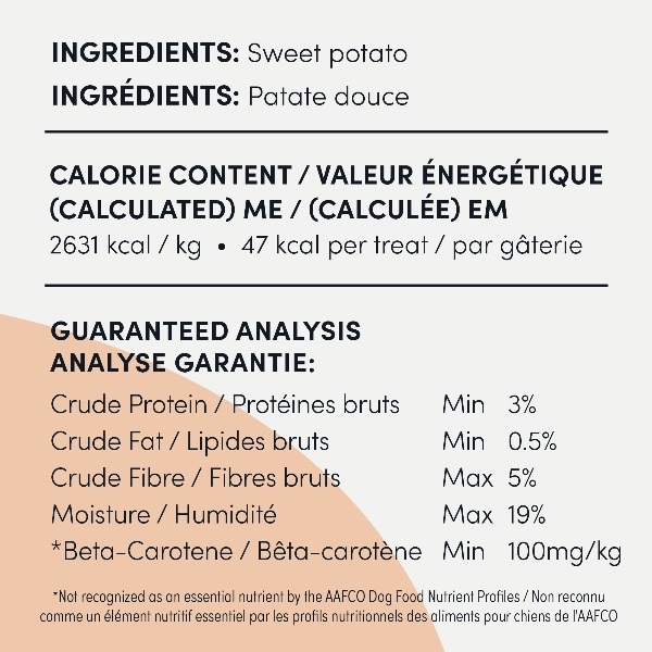Crumps' naturals Sweet Potato Chews for Dogs