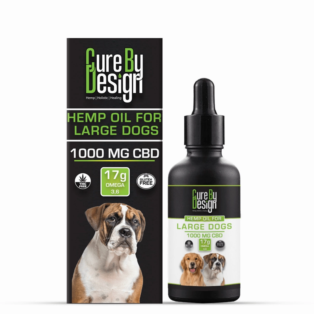 Cure By Design 1000mg CBD Relief Oil for Large Dogs (30ml)