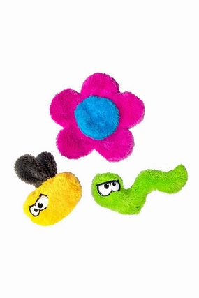 Cycle Dog Duraplush Flower Puppy Pack Dog Toy