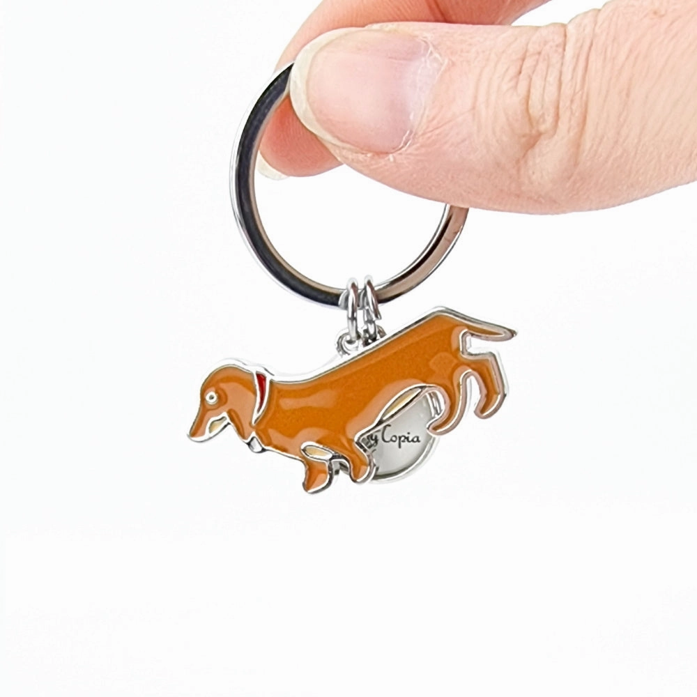 Dachshund Short Hair Key Ring