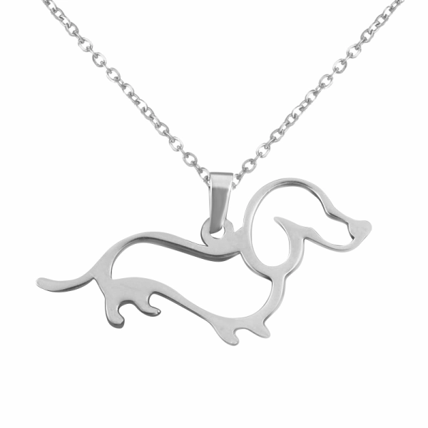 Dachshund Silhouette Necklace