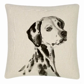Dalmatian Water Colour Throw Cushion