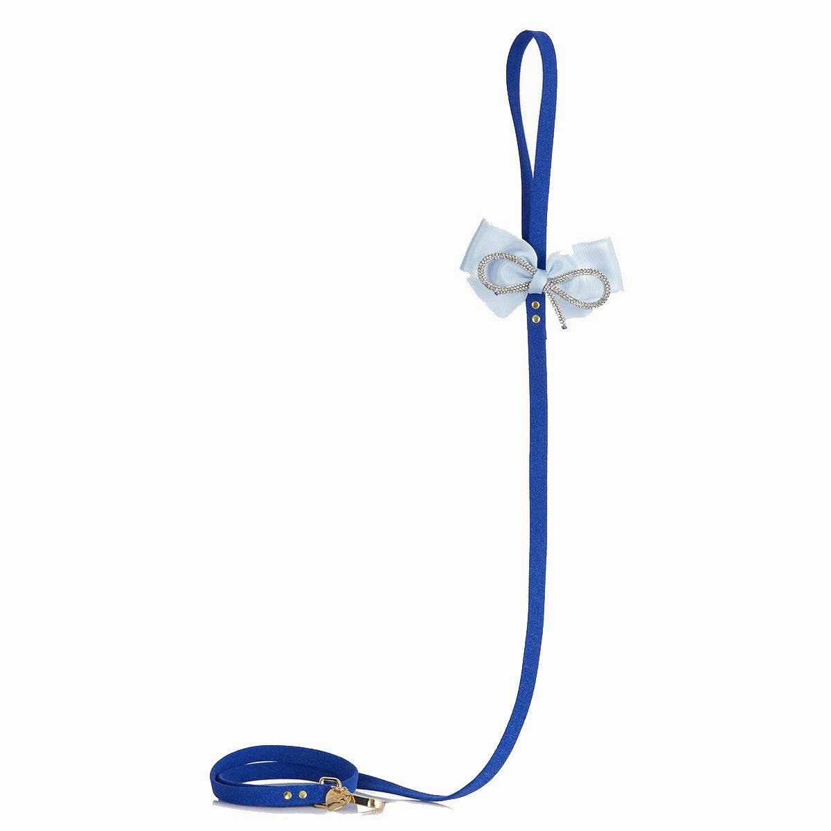 Diamonds Dog Leash Blue